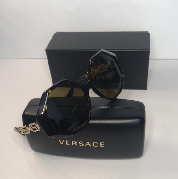 ? - Authentic New VERSACE VE4395 108/73 havana Sunglasses main image 5